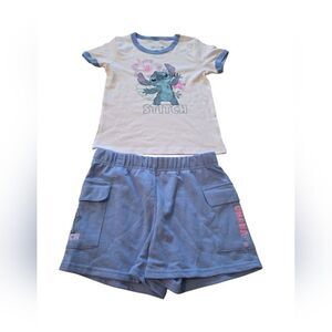 Stitch Kids  Set - Blue and White Size 10/12